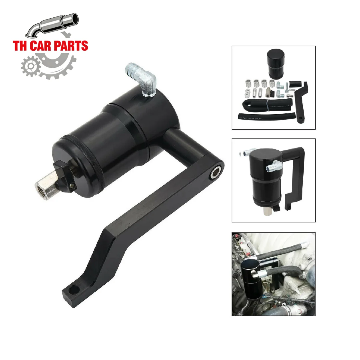 

Oil Catch Can w/ Z Bracket Oil Catch Tank For 2009-2019 Dodge Challenger RAM 1500 5.7L 6.4L