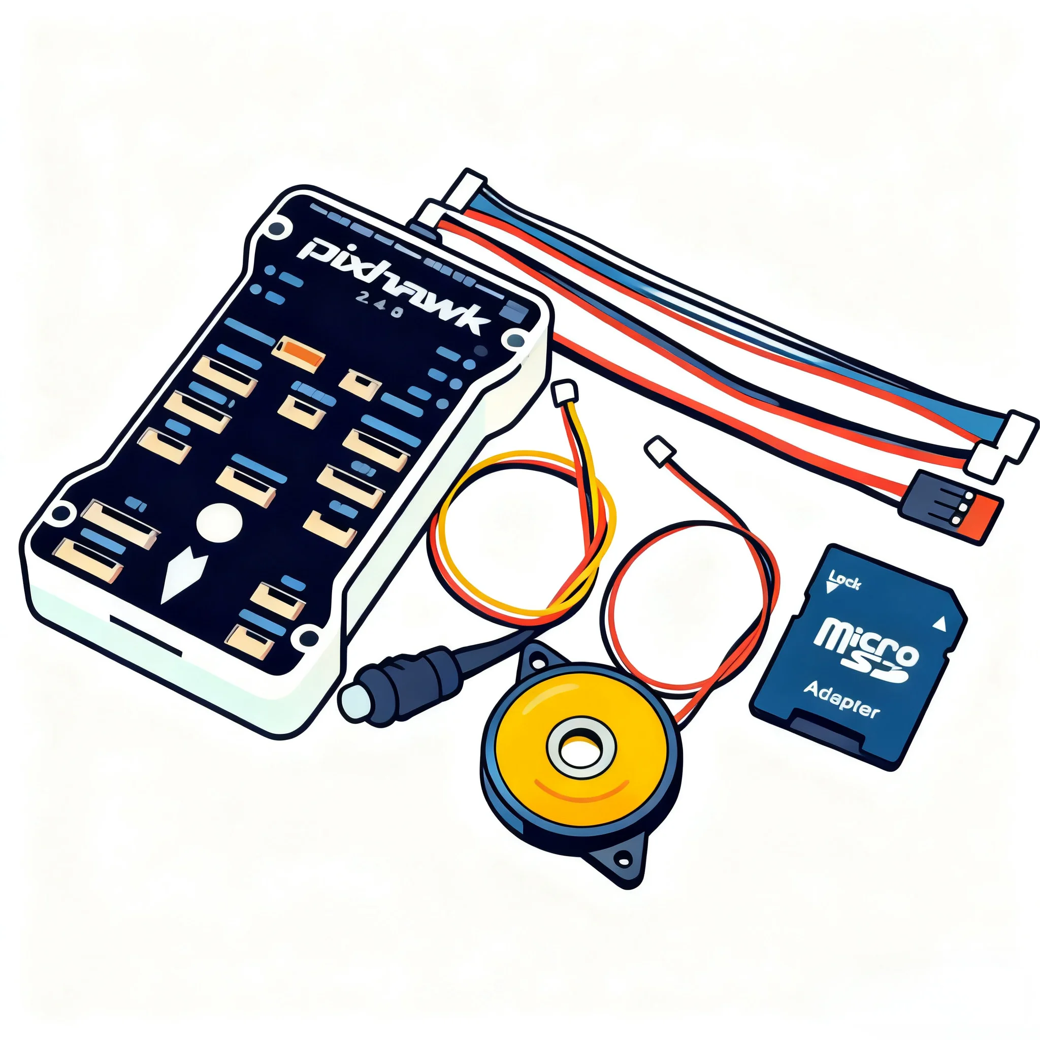 

HanNiu Pixhawk PX4 PIX 2.4.8/PRO/6C PRO Простое сочетание 32-битный контроллер полета Автопилот 12S Квадрокоптер Ardupilot