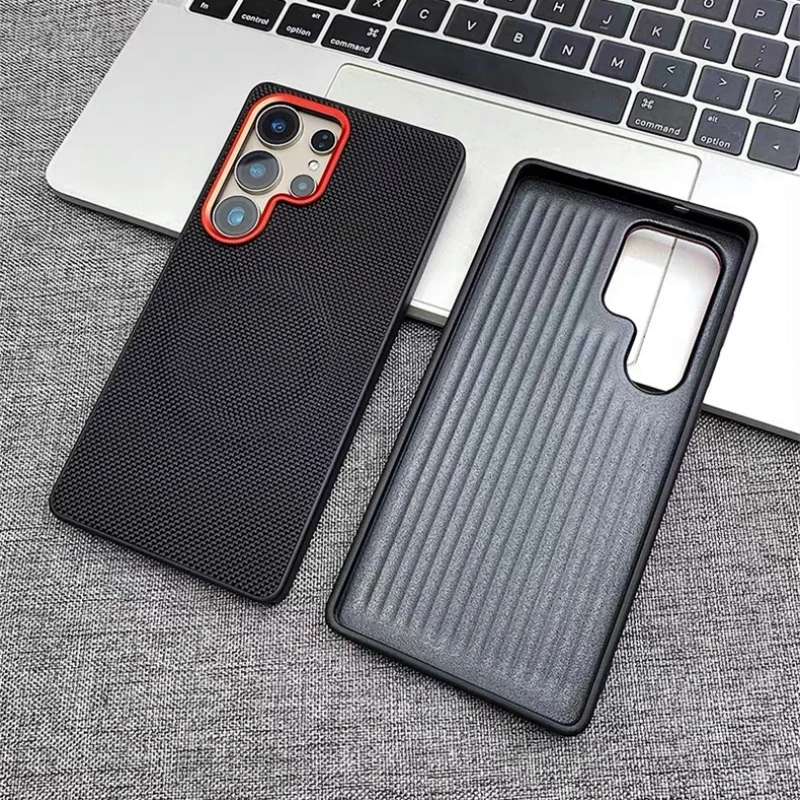 

Чехол для Samsung S25 Ultra Galaxy S25 Edge S24 Plus 5G с магнитами, магнитный нейлоновый тканый матовый кожаный чехол для телефона