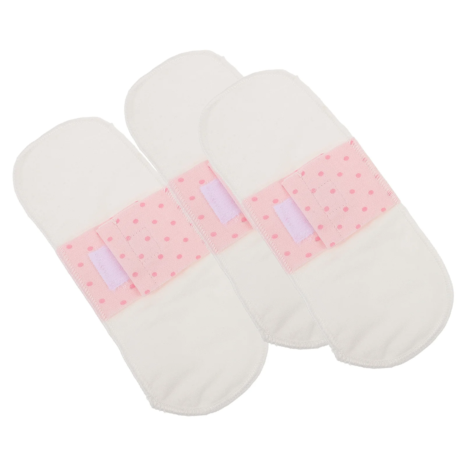 

3Pcs Reusable Sanitary Pads Cotton Skin-Friendly Breathable Comfortable Menstrual Pads Washable Leakproof Night Use