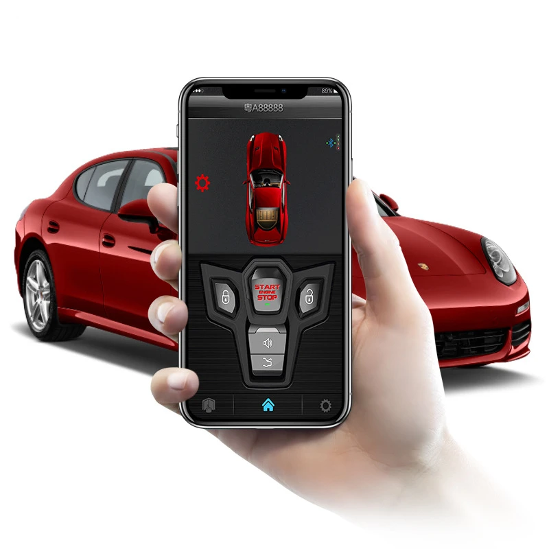 Car anti-theft alarm, one-way remote control, mobile APP Bluetooth one-click remote alarm