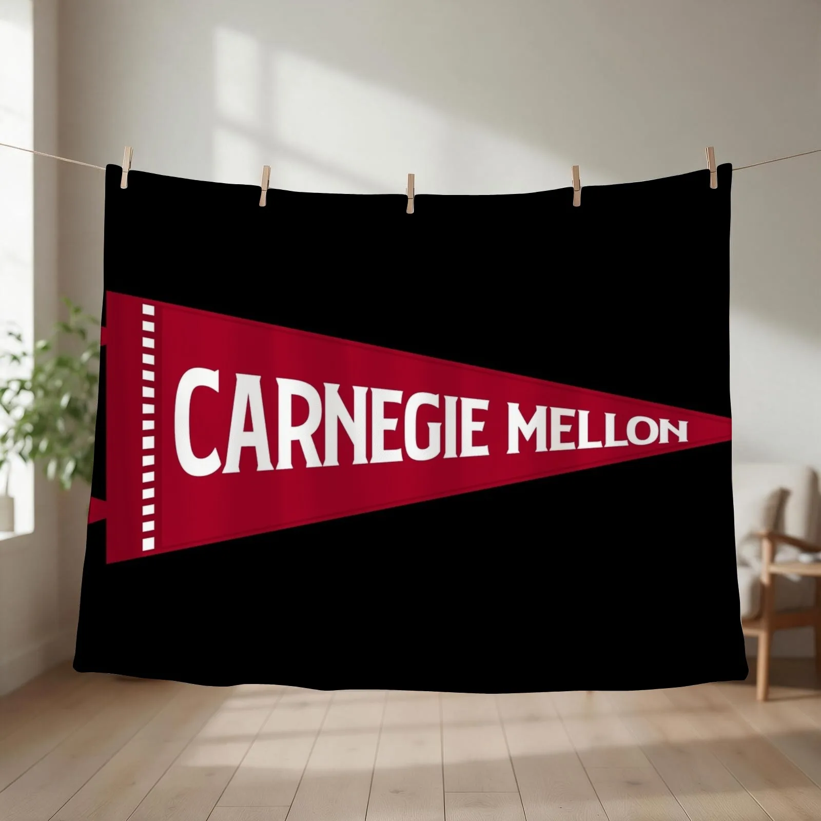 Carnegie Mellon Throw Blanket couch cozy soft plush fuzzy picnic outdoor blanket