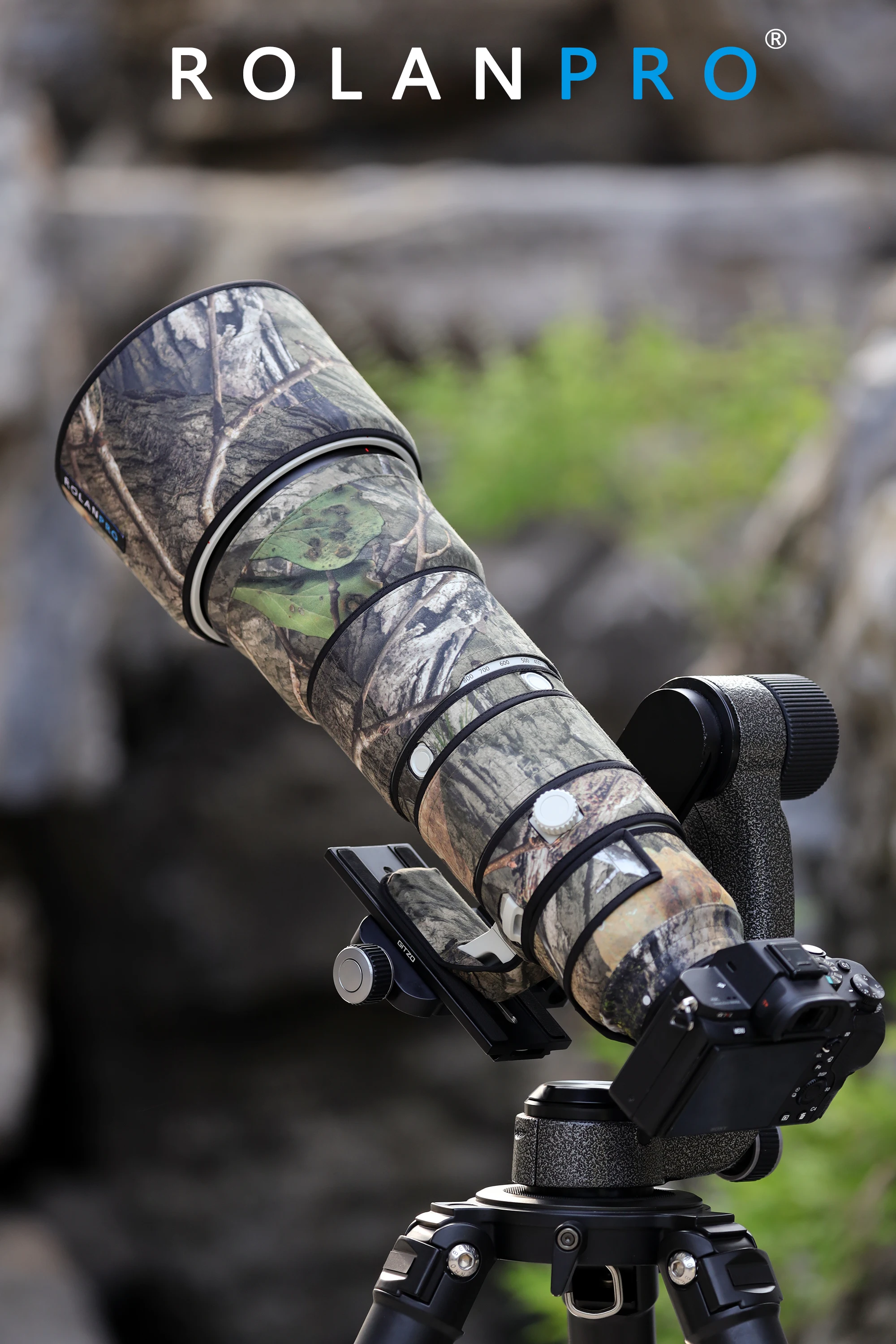 ROLANPRO Objektivmantel für Sony FE 400–800 mm F6,3–8 G OSS, wasserdichte, regensichere Objektivschutzhülle, Sony 400–800-Hülle, Regenschutz – Detail 9