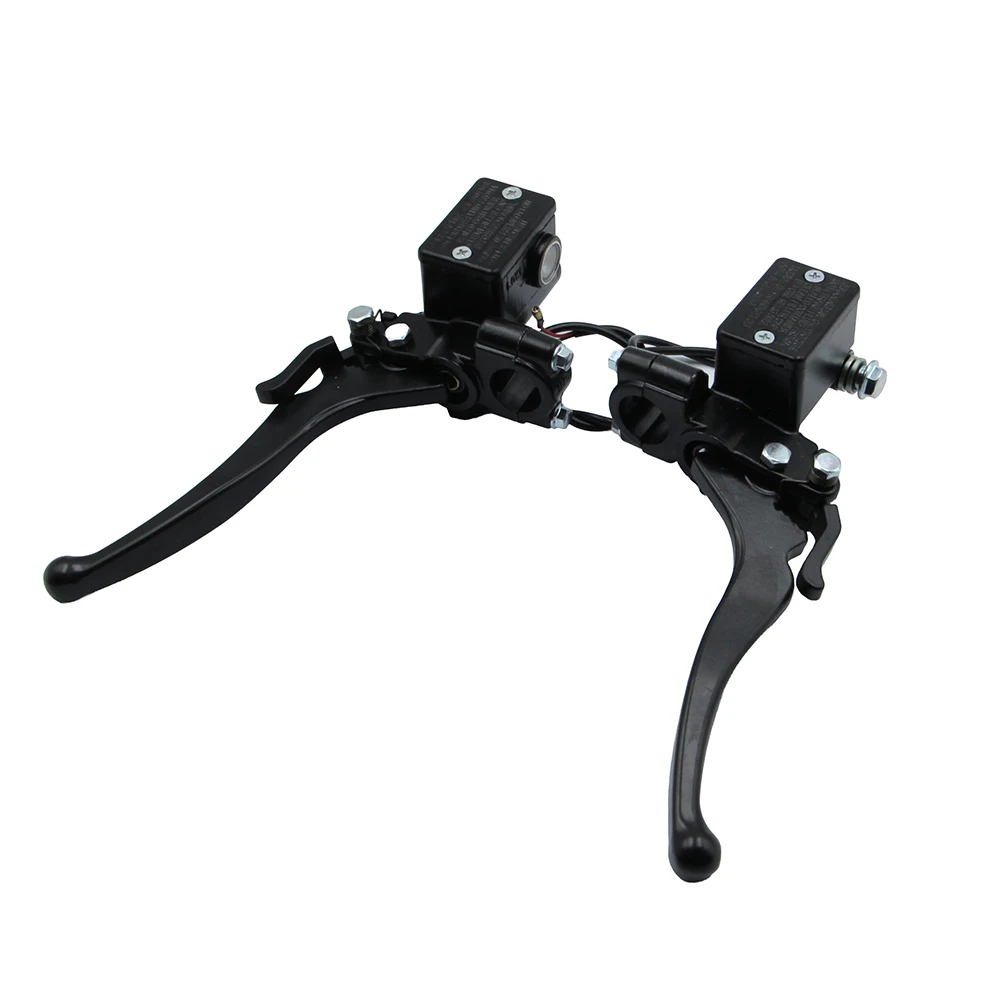 Front Brake Pump Master Cylinder Hydraulic Lever With Parking Lock For Electric ATV Buggy Quad Go Kart Dirt Bike Tricycle Parts