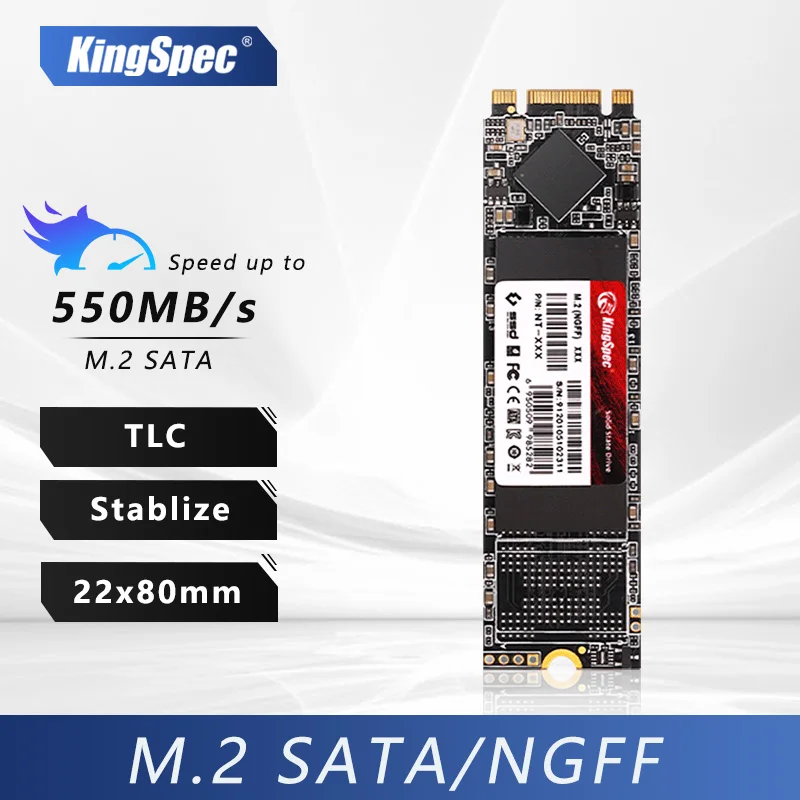 KingSpec SSD M2 SATA 2280 1tb 128gb M2 NGFF SATA SSD M.2 1tb Hard Drive Internal Solid States Disk for Desktop Laptop Computer