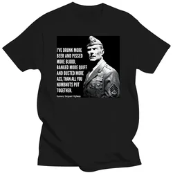 graphic t shirtsReconnaissance Battalion Classic Heartbreak Ridge Gunnery Sergeant Highway Clint Eastwood Korea Vietnam t-shirt