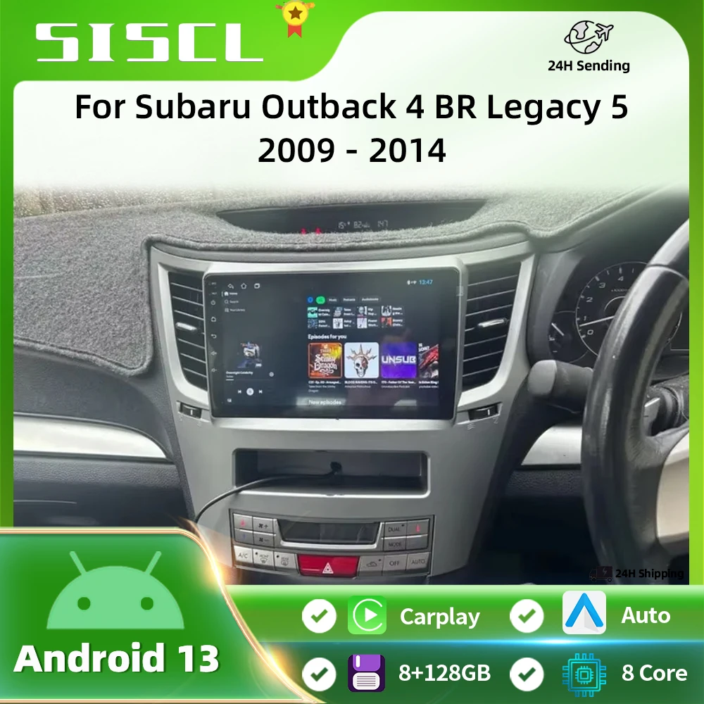 

Android 13 Carplay Car Radio Multimedia Player For Subaru Outback 4 BR Legacy 5 2009 - 2014 Auto Autoradio Stereo 2din Head Unit
