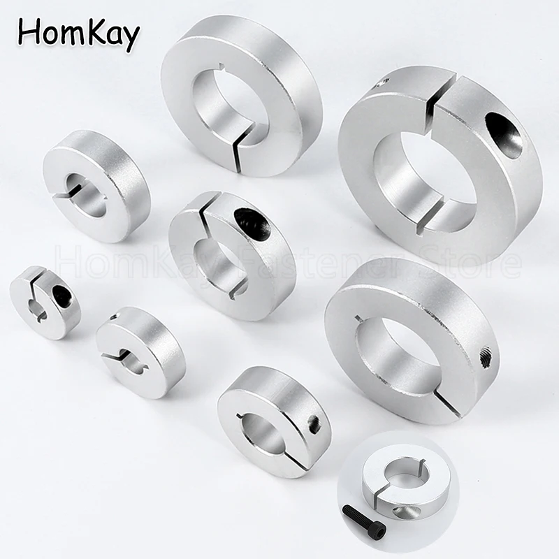 SCH Fixing Ring ID 6mm - 60mm Open Type Optical Axis Locking Limit Circle Aluminum Alloy Spindle Retaining Bushing Clamping