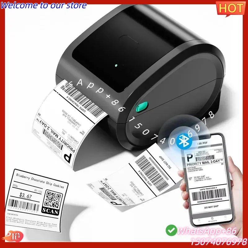 2026 Phomemo D520BT Inkless Printer 4X6 Thermal Shipping Label Maker for Business Sticker Label Printing Stock Ready Ship