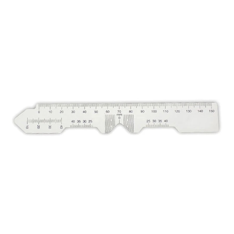 2Pcs Ruler Distance Pd Pupil Tool Pupillary Optical Measuring Eye Measurement Measure Meter Ophthalmic Vernier Glasses Ruler