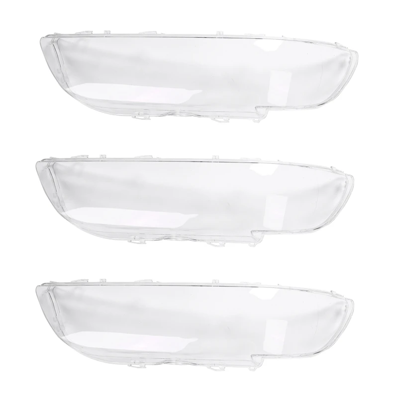 3Pcs Headlight Cover Glass Lens Automobiles Lense Kit Right 63128375302 For Bmw 5 Series E39 518 520 1995-2003