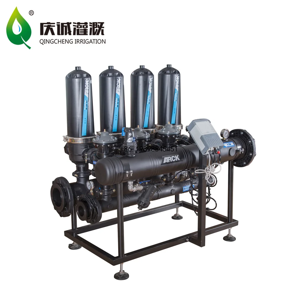 Automatic Backwash T Type Drip Irrigation Filter System Plastic Water-Saving Agricultural Equipment