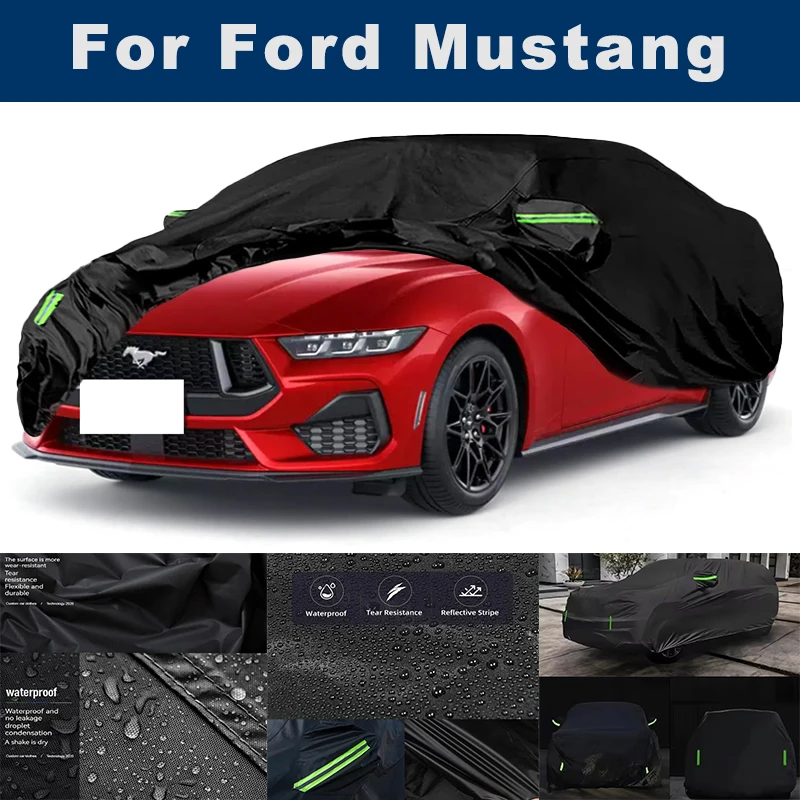 

Чехол для автомобиля с отражающими полосами - для Ford Mustang, защита от снега, пыли, воды и солнца