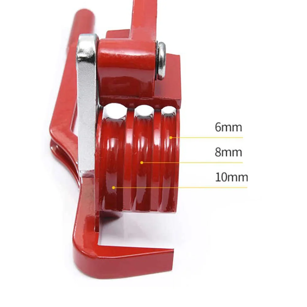 180 Degree Air Conditioning Copper Tube Aluminum Tube Three-slot Manual Tube Bending Machine(Red) Tube Bender