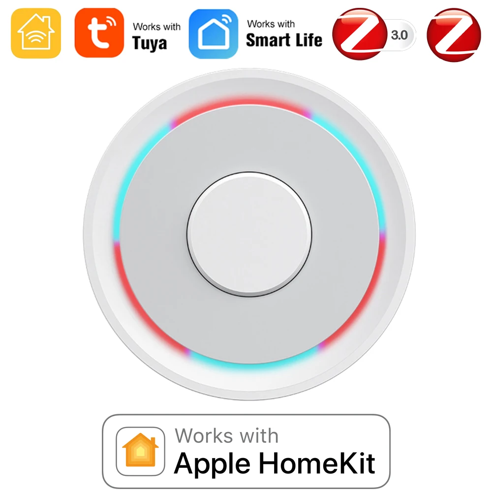 SMARSECUR ZigBee Gateway Hub Smart Home Bridge APP Remote Control Works with HomeKit Alexa Google  Tuya