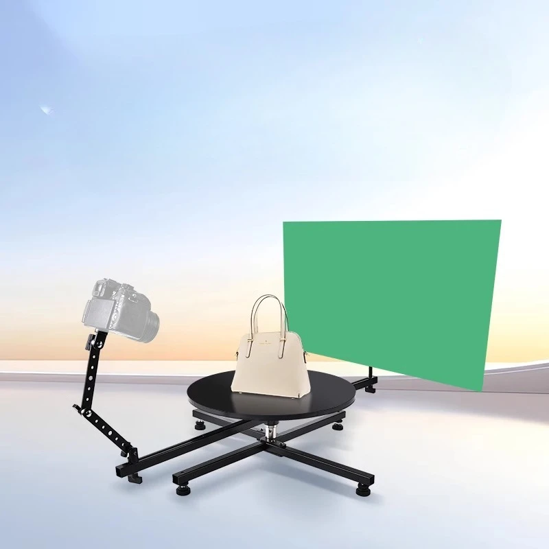 

still life pendulum rotating multi-angle overlooking creative products short video shooting station