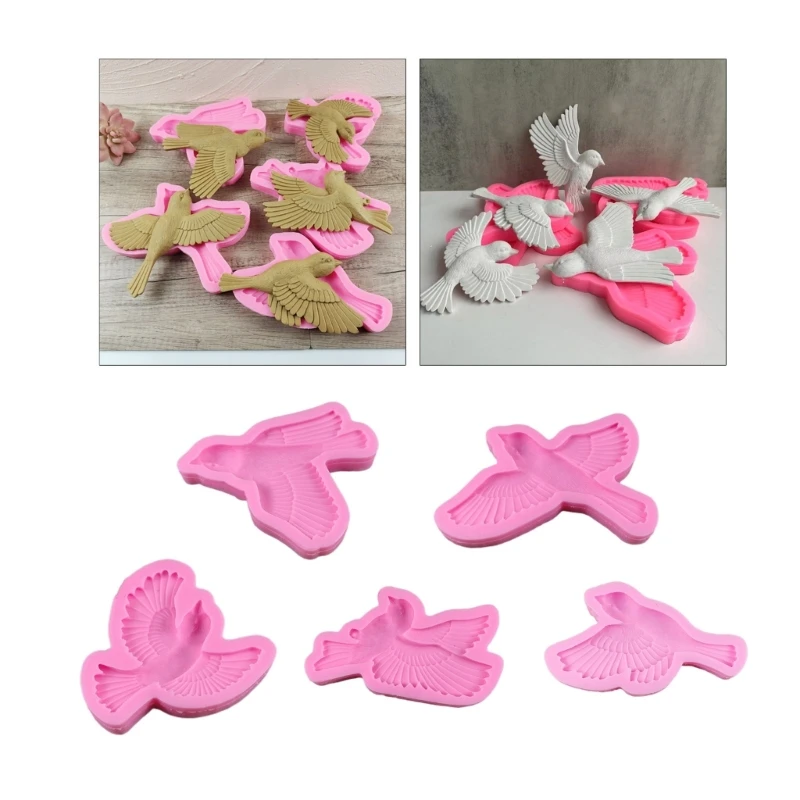 Flying Bird Resin Mold Silicone,Wall Arts-Mold Animal Silicone Mold for Epoxy Resin Casting Wall Desktop,Cabinet Decors