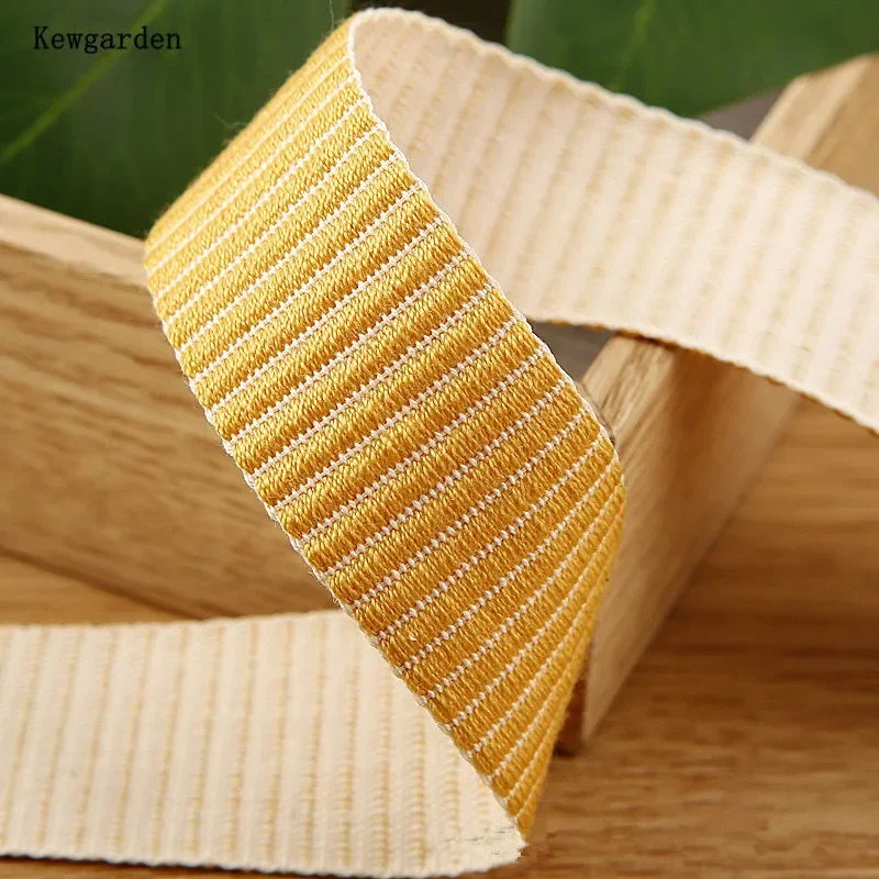 Kewgarden Stripe Grosgrain Ribbon 10 25 38 mm 1\