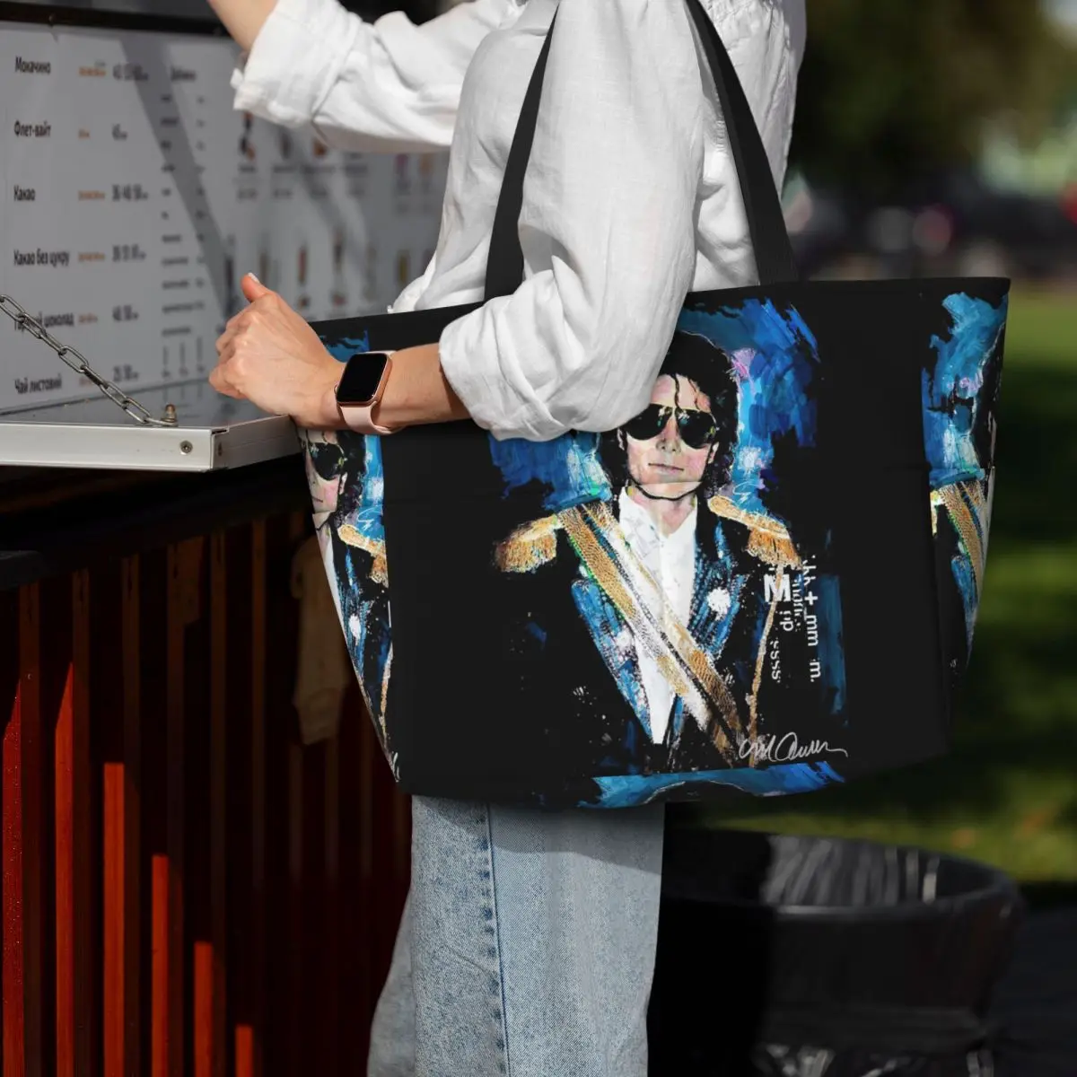 

Майкл 1984 Грэмми Джексон Поп-арт Портрет Пляжная сумка Спортивная сумка для тренажерного зала Йога Duffle Большая большая сумка Женская дорожная сумка Сумка для фитнеса