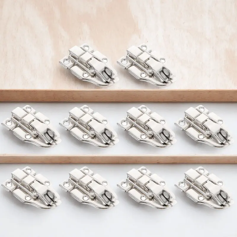 10 Piezas de Cierres de Palanca de Hierro Resistentes, Compactos y de Funcionamiento Suave, para Cajas de Joyería, Cajas de Madera, Armarios, Uso en el Hogar y la Oficina