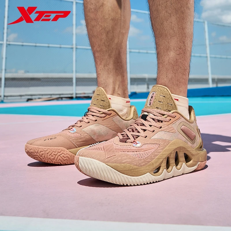 Xtep Devil\'s claws Basketball Shoes For Men 2024 Autumn Comfortable Sports Shoes Combat Stability Rebound Sneakers 876319120001