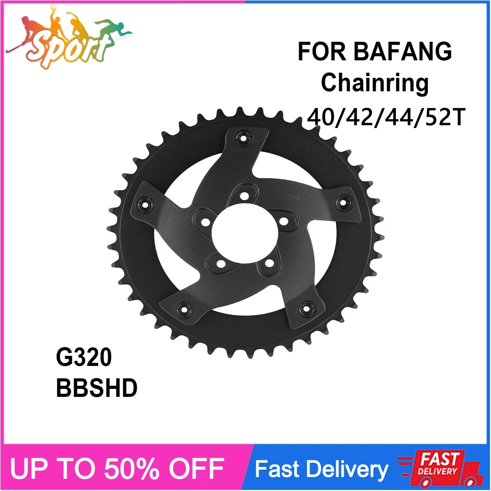 

Ebike Chainring 40/42/44/52T For BAFANG For HD/M625 MidDrive Motor 1000W Motor Electric Bike Replacement Chainwheel Bike Parts