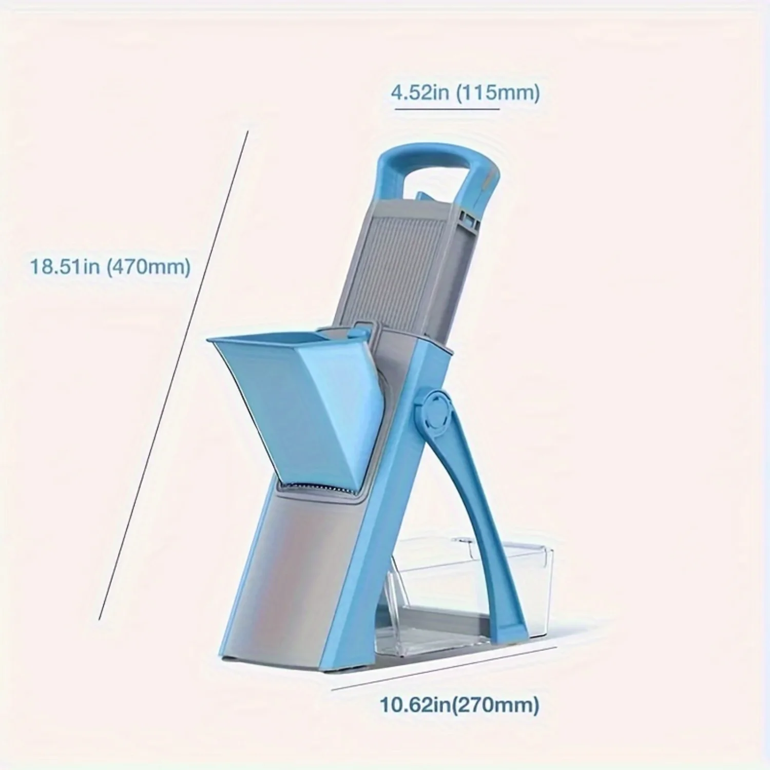 Manual Vegetable Cutter S3 with Adjustable Blade, Detachable Modular Design, Plastic  Mandoline for Shredding, Stripping, Dicing