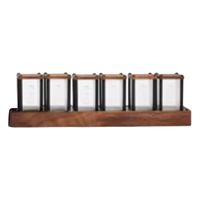 AEE2-RGB Glow Tube Clock DIY LED Electronic Nightlights Silent Table Lamp Digital Watch Decoration