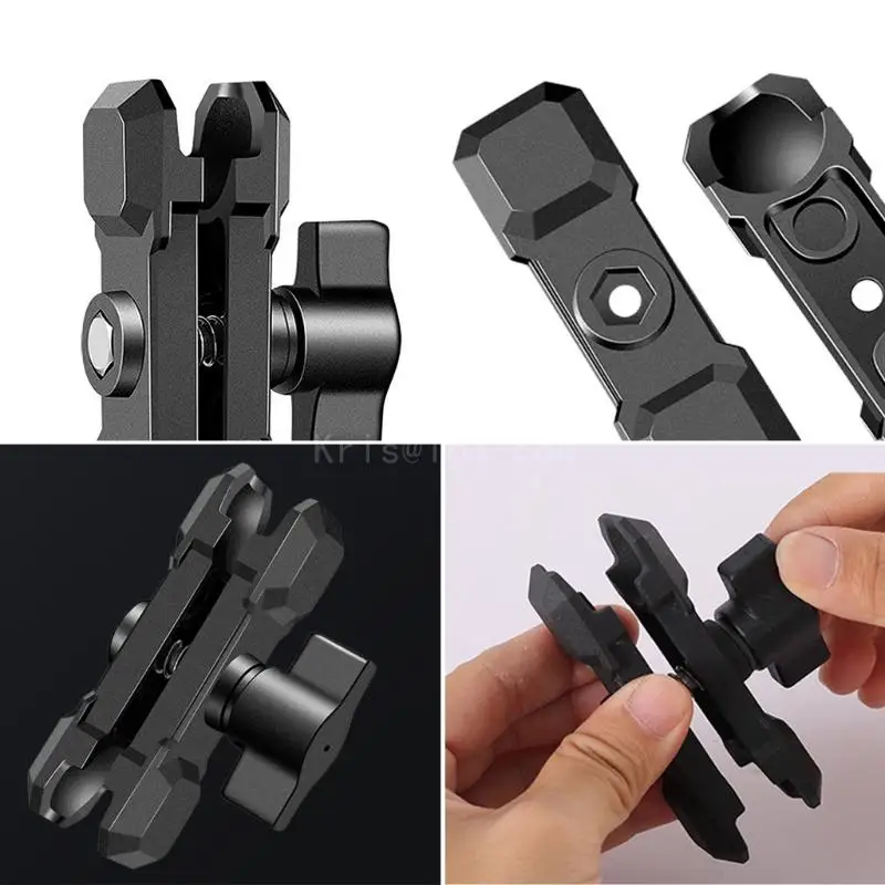 Aluminum Alloy 6 / 9cm RAM Mount Double Socket Arm for 1-Inch Ball Mount Base Lightweight and Durable Motorcycle Phone Mount