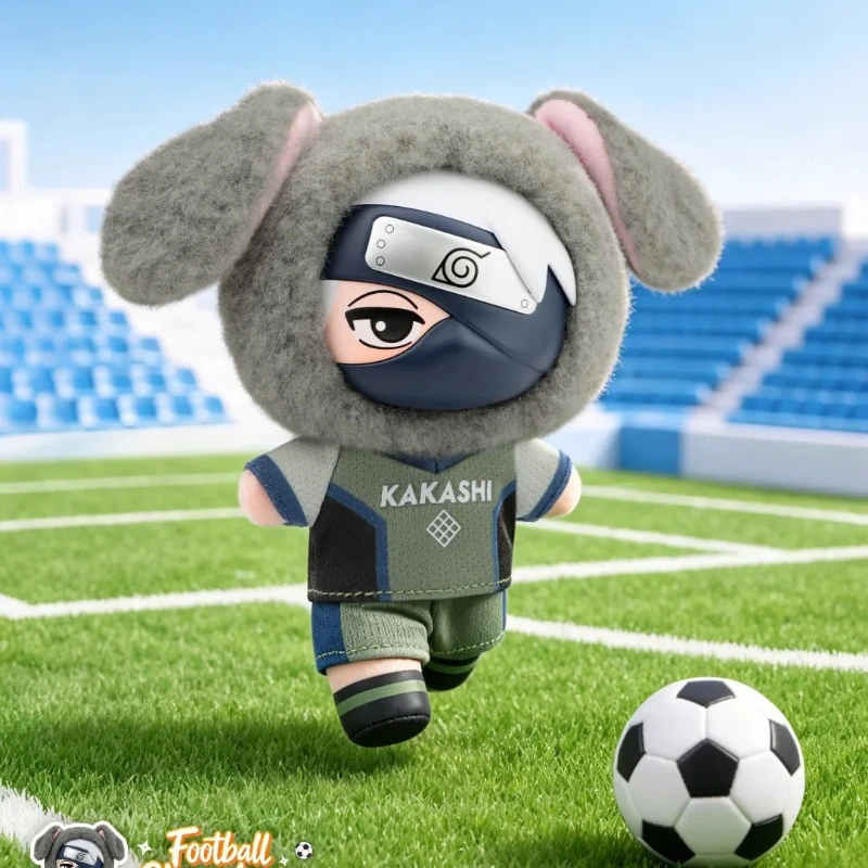 EAKI Naruto Football Showdown Series Plush Pendant Blind Box Surprise Bag Itachi Sasuke Cute Anime Adorable Doll Trendy Toy Gift