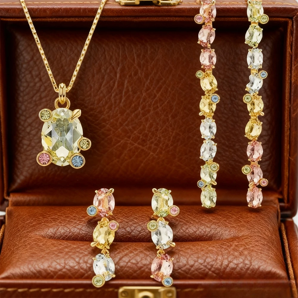 

Premium Jewelry Candy Themed Necklace Pendant Earrings Handcrafted Colorful Eye-catching Party Dreamy Romantic Gift