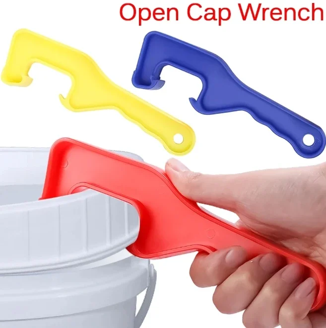 Labor‑Saving Manual Can Opener Household Plastic Wrench for Gallon Honey Bucket Pail Paint Barrel Lid Cap Removal Tool