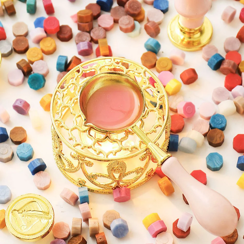 جوفاء فرن صهر الرف DIY بها بنفسك الحرفية فرن شمعة حامل الرجعية النار الطلاء الزخرفية هدية ل المغلفات بطاقة لسكرابوكينغ