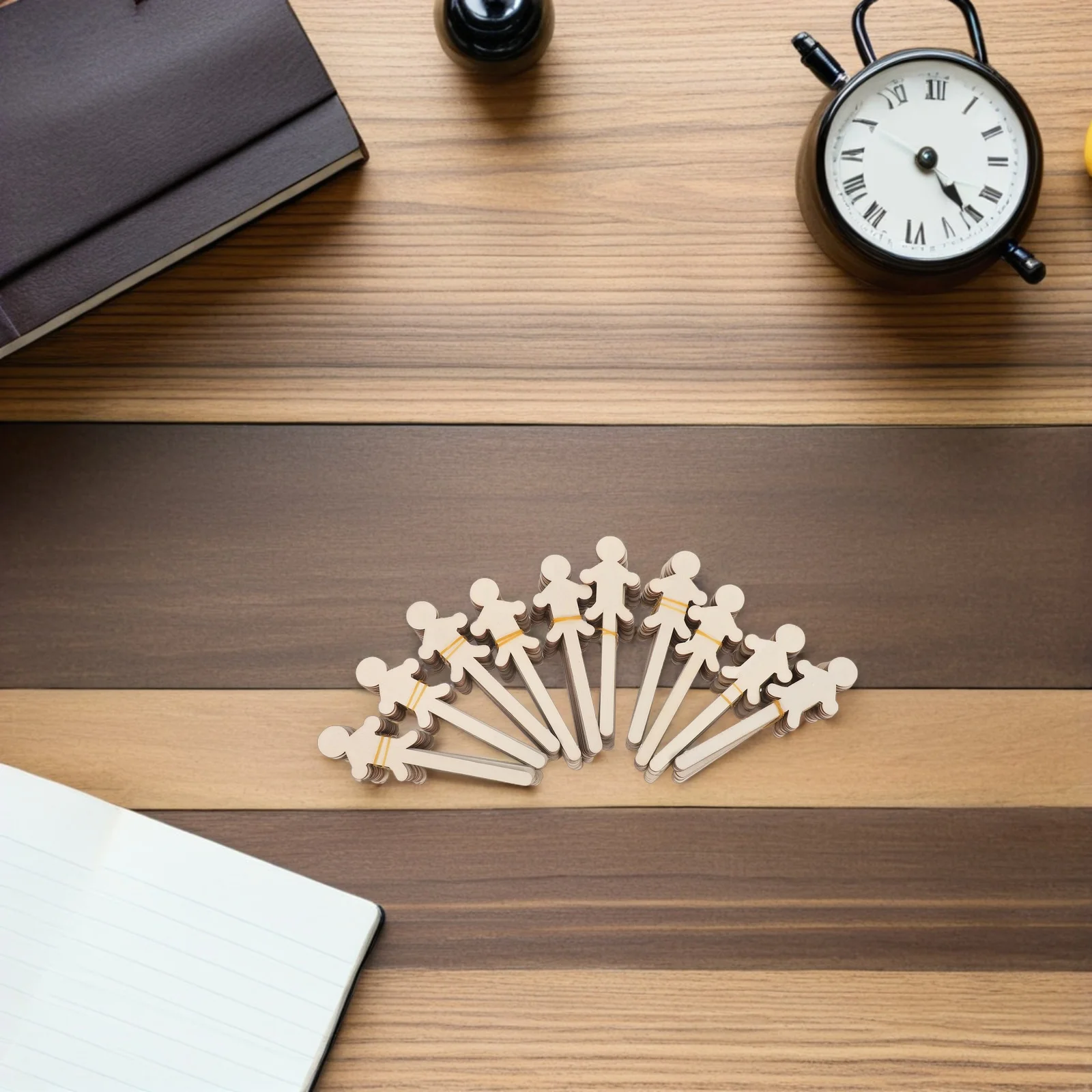 

150pcs 'S Painting Wood Pieces, Unfinished Wooden People Cutouts 5 Inch Craft Sticks For Diy Puppets Ornaments Classroom