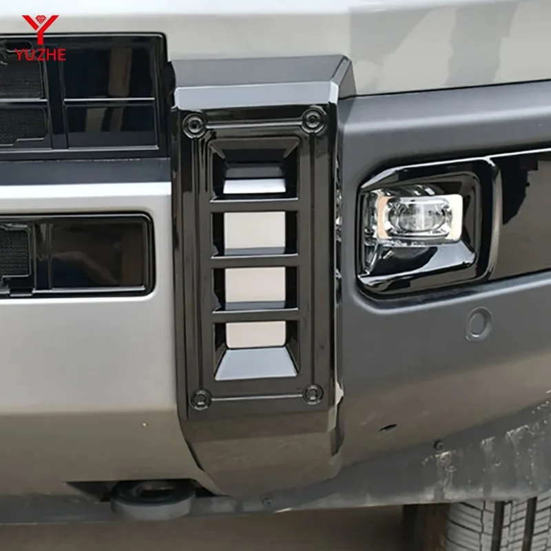 For Jetour G700 2025 2026 Black Knight Accessories For The Left And Right Decorative Frames of The Front Bumper
