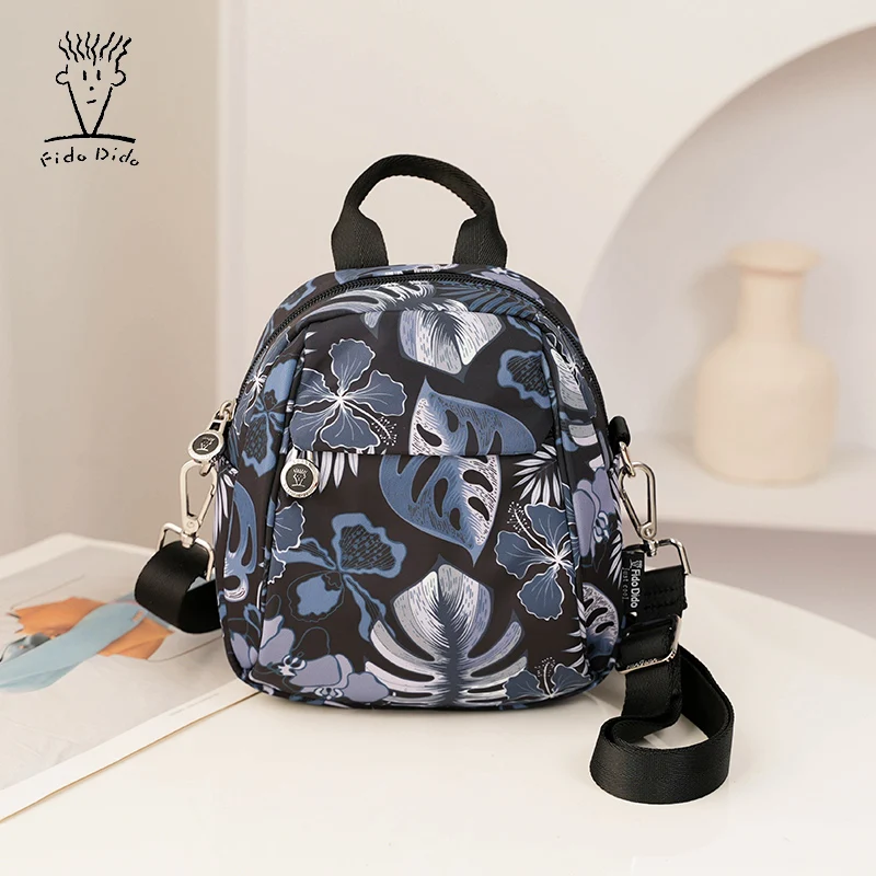 

FIDO DIDO Shoulder Small Bag Trendy Canvas Bag Women's Bag Summer Fashion Versatile Oxford Cloth Crossbody Bag Genuine 2217-1
