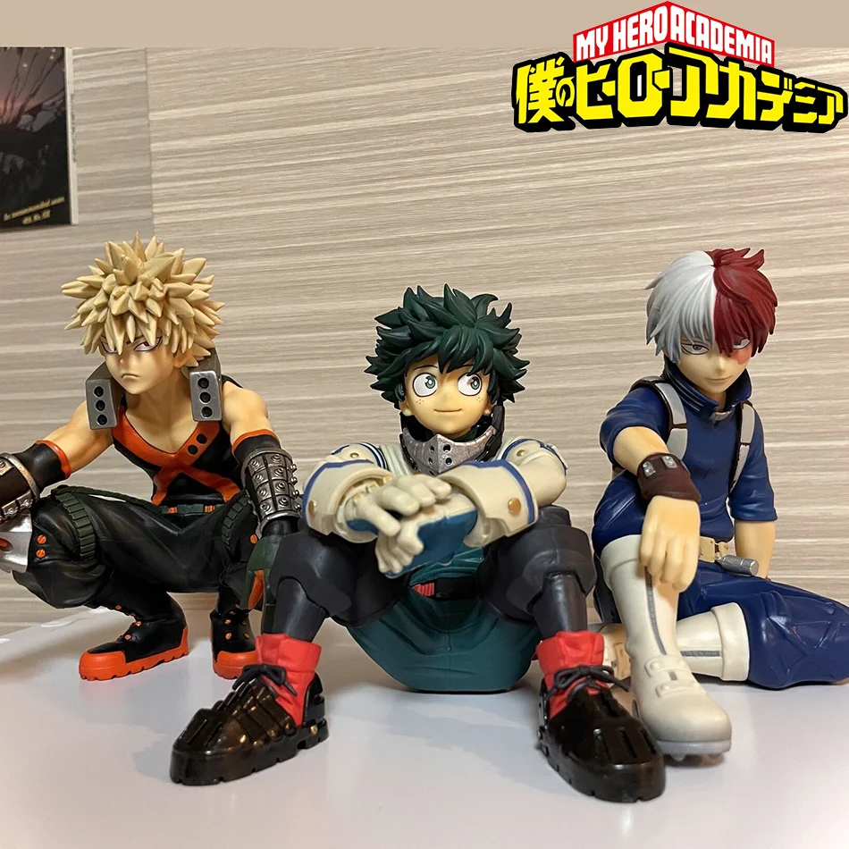 10cm Boku no Hero Academia Anime-Figur Bakugo Katsuki Actionfigur Midoriya Izuku/Todoroki Shoto Figurine PVC Sammelfiguren Spielzeug