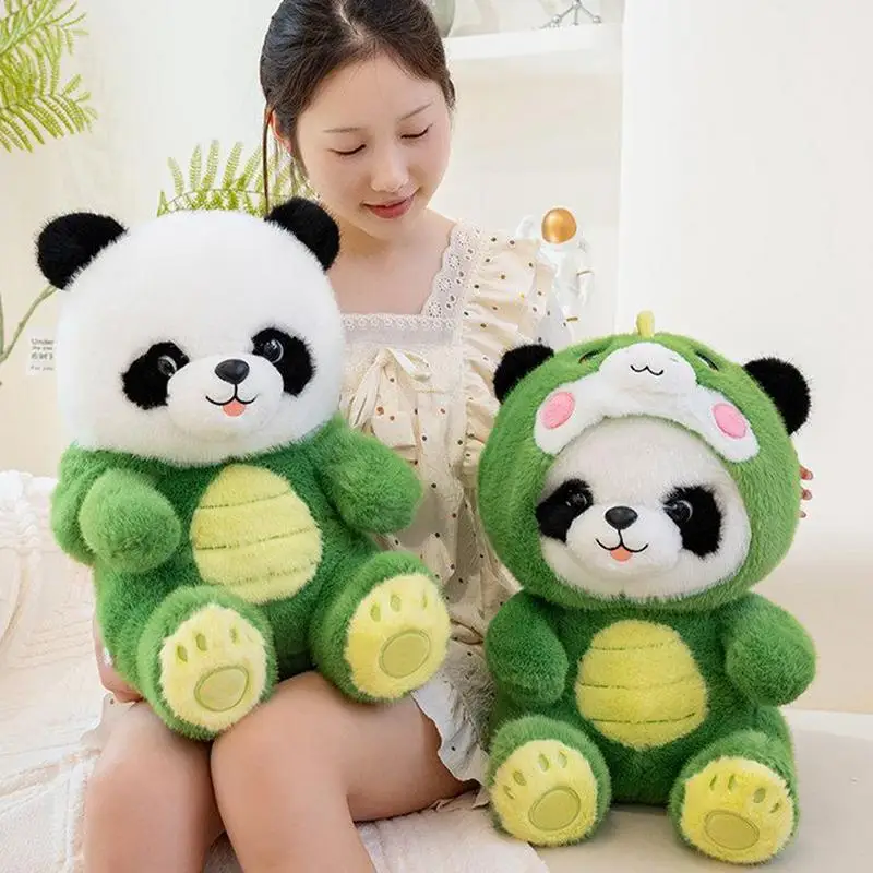 

Plush Panda Stuffed Accompanying Doll 14 Inch Home Decor Transforming Plush Toy Soft Accompanying Pillow For Kids Boys Girls