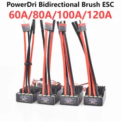 60A/80A/100A/120A Bidirectional Brush ESC 480A/960A 10v-32v Electrical Speed Controller DIYRC Differential Tank Crawler Car Boat