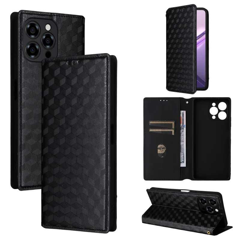 

Чехол для Doogee Note 58/Note 58 Pro, дизайн с объемными полосками, задний чехол из искусственной кожи, аксессуары для телефонов