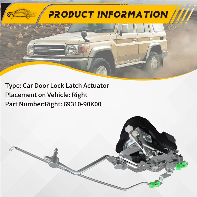 

Car Front Door Lock Latch Actuator Lock Mechanism Assy For Toyota Land Cruiser BJ70 FJ70 LJ70