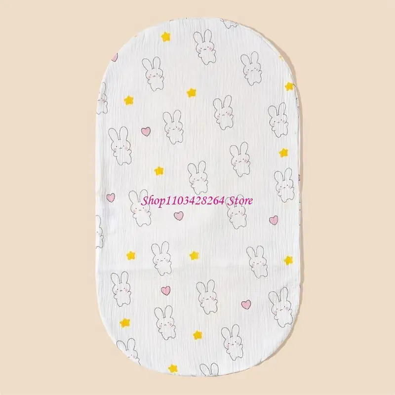 

Baby Changing Basket Mattress Cover Baby Crib Basket Sheet Soft Breathable Cotton Changing Cover Liner 15x26inch