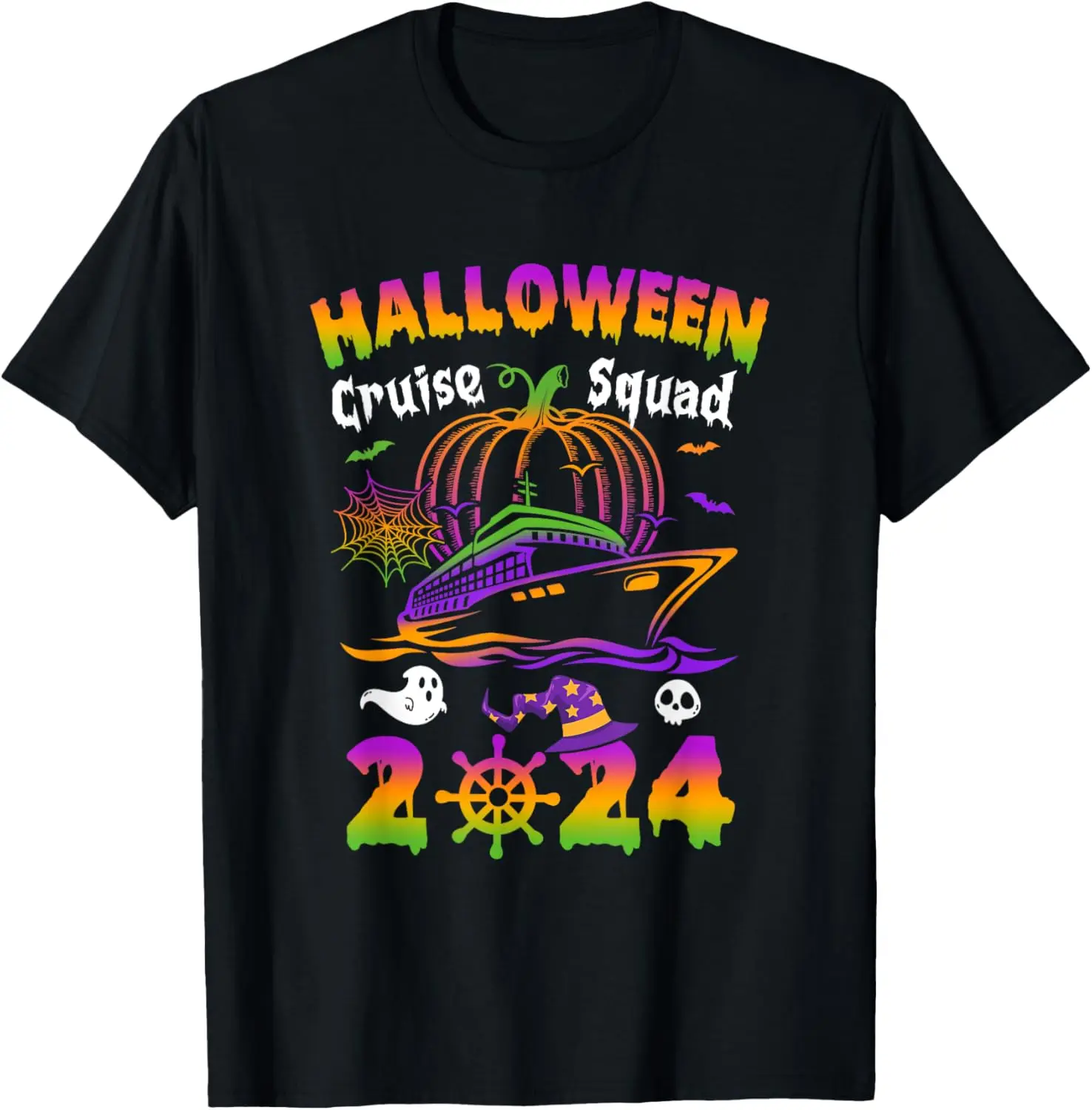 Halloween Cruise Squad 2024 Pumpkin Spooky Season Family T-Shirt