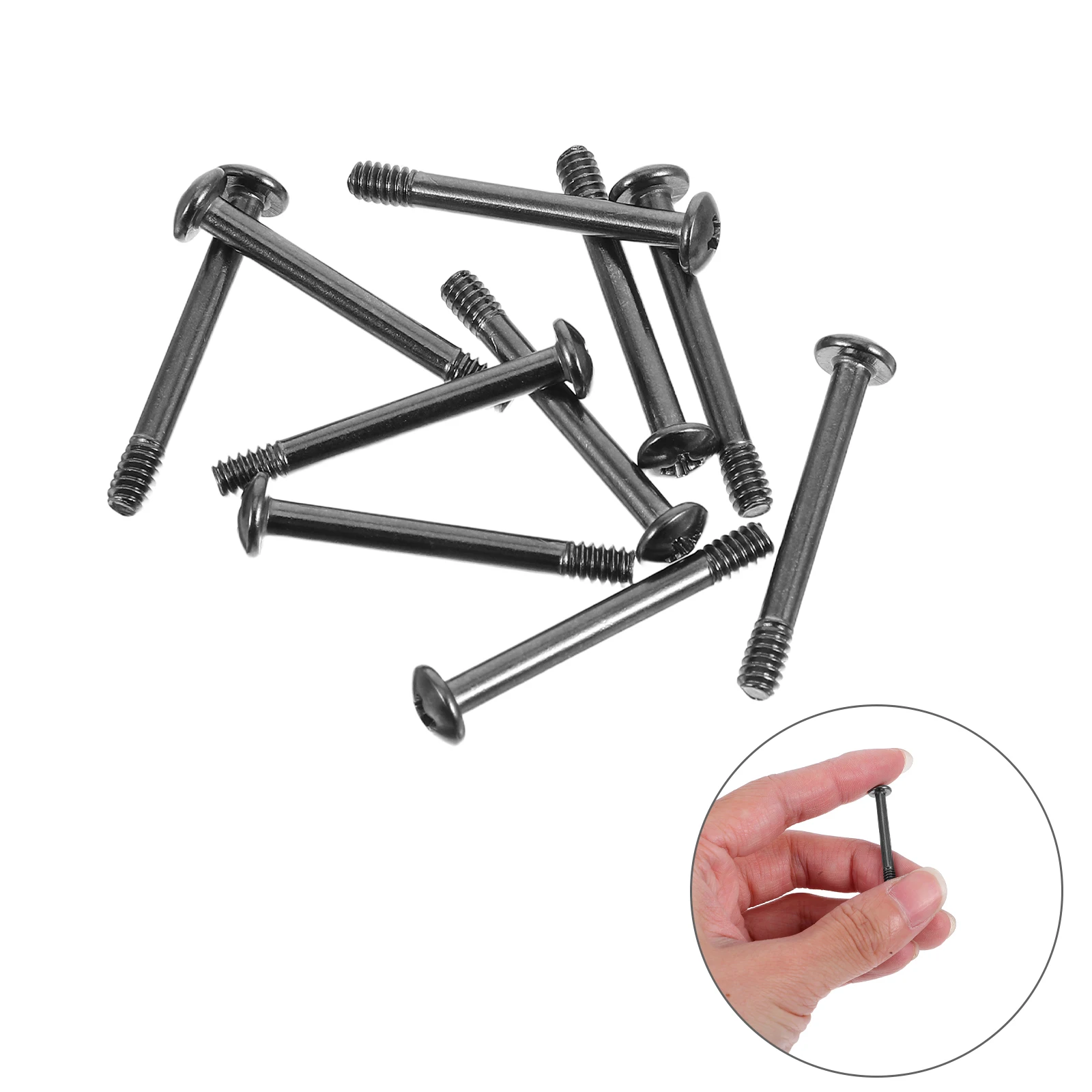 

10 Pcs Long Screw Fan Computer Radiator Fixation Case Counter-locked Screws Replacement Cooling