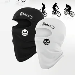 1pc/2pcs Breathable Black Balaclava Face Mask - Moisture-Wicking Polyester, Perfect for Cycling, Quick-Dry Outdoor Headgear