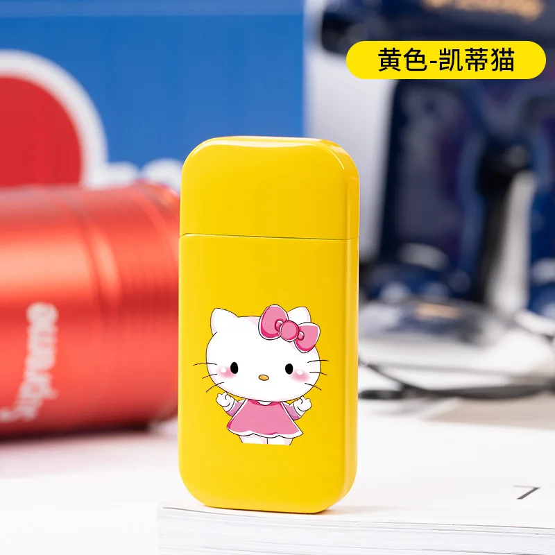 

Sanrio Lighter melody Kulomi Hello Kitty Kawaii cute kerosene lighters net red ins high-value grinding wheel windproof lighter