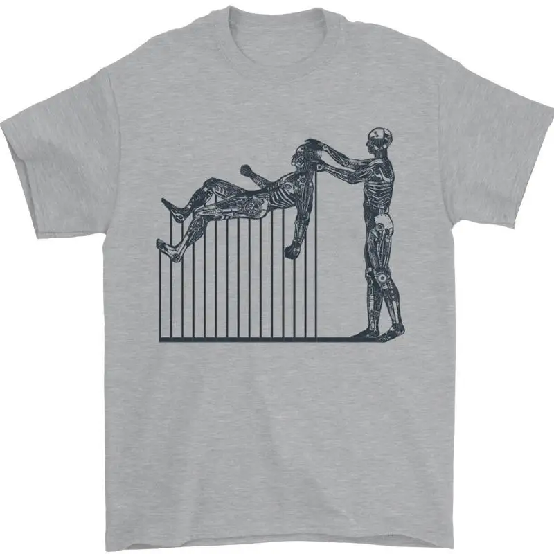 Robot Maintenance AI Futuristic SC-FI Mens T-Shirt 100% Cotton