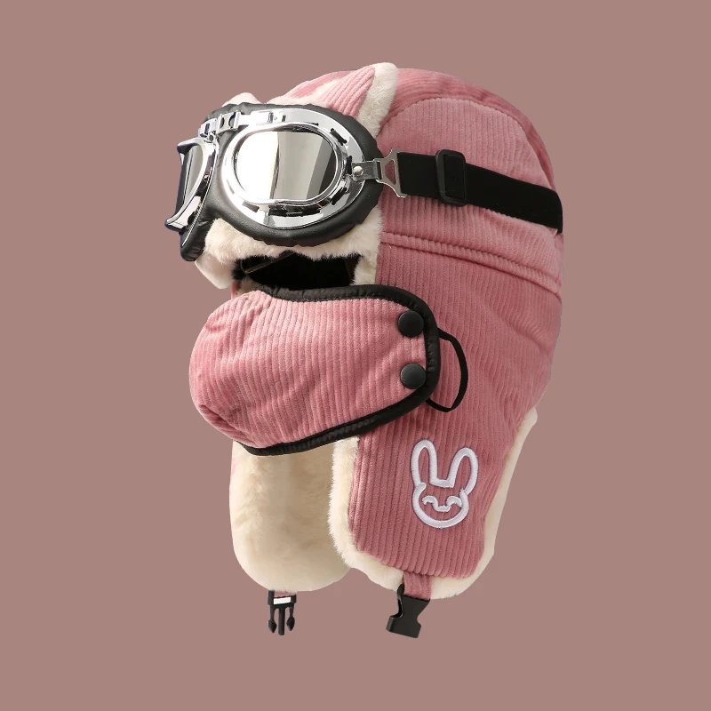 

Летающая шапка для мужчин и женщин, зимняя молодежная велосипедная шапка, ветрозащитные очки, шапка Lei Feng, зимняя теплая шапка для защиты ушей