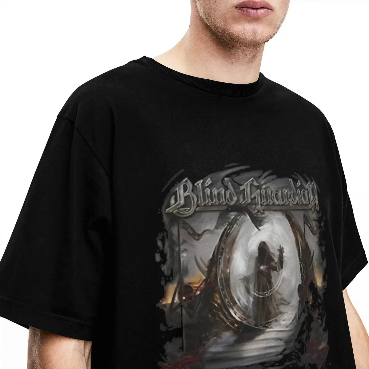 Vintage Blind Guardian Power Metal Band for Men Women T Shirts 80s 90s Tees Short Sleeve Round Neck T-Shirt 100% Cotton Clothing