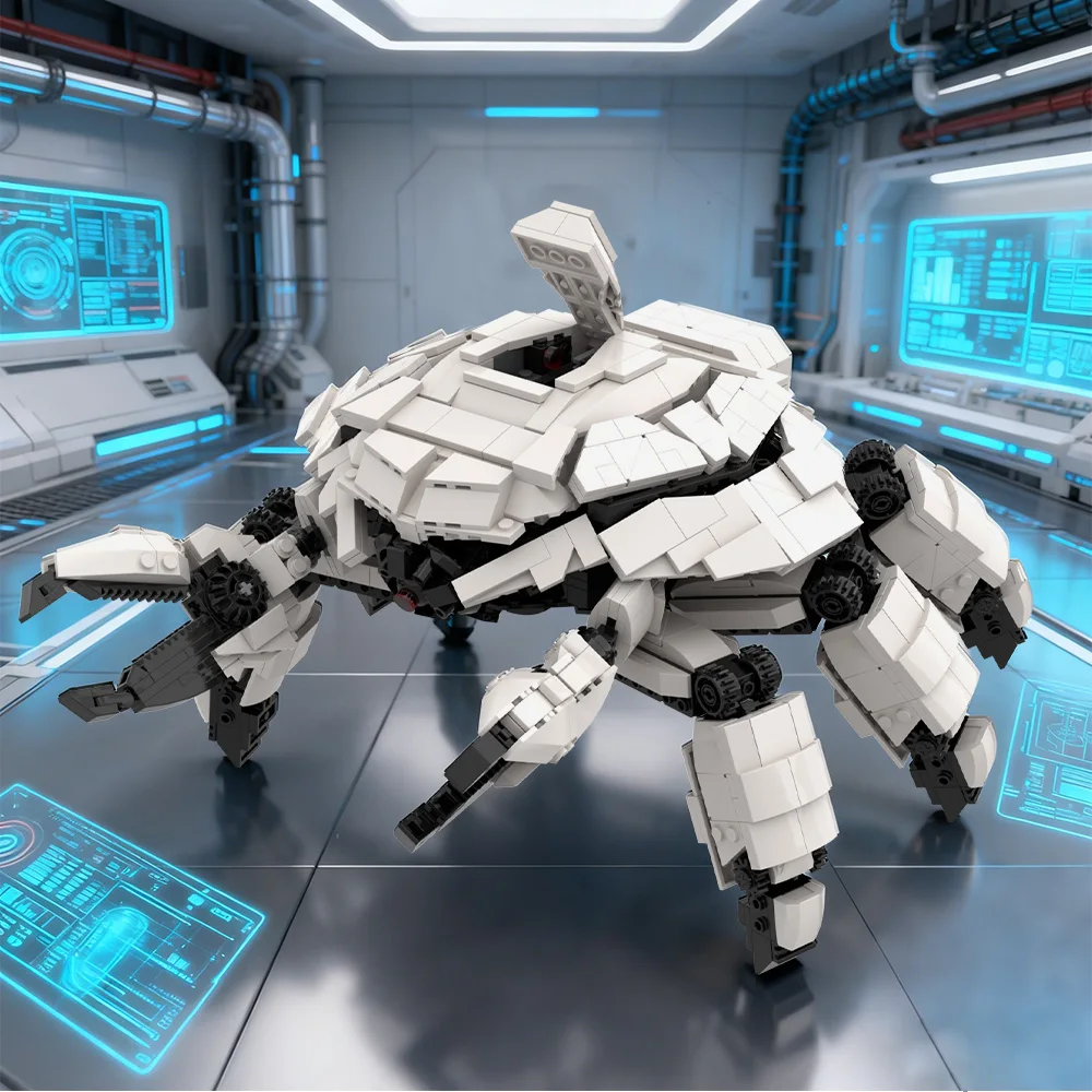 

Gobricks MOC Crab Robot Building Blocks Model Anime Movies High Tech Crab Robot Creativity Bricks Assembly Toys Kids DIY Gifts